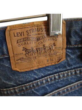 Levi's Jeans 517 34x22 Vintage Mens Orange Tab Denim Board Shorts Skate